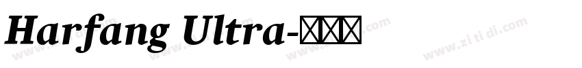 Harfang Ultra字体转换